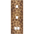 MODELEC - Façade Fascination Laiton Onde Triple Verticale M1 M1 M2