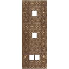 MODELEC - Façade Fascination Laiton Atlas Triple Verticale M1 M1 M2 à Vis