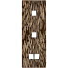 MODELEC - Façade Fascination Laiton Fauve Triple Verticale M1 M1 M2