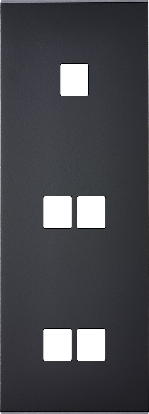 MODELEC - Façade Confidence Laiton Noir Triple Verticale M1 M2 M2