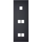 MODELEC - Façade Confidence Laiton Noir Triple Verticale M1 M2 M2