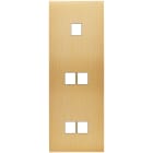 MODELEC - Façade Confidence Laiton Brosse Triple Verticale M1 M2 M2