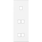 MODELEC - Façade Confidence Laiton Blanc Triple Verticale M1 M2 M2