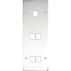 MODELEC - Façade Confidence Laiton Chrome Triple Verticale M1 M2 M2 à Vis