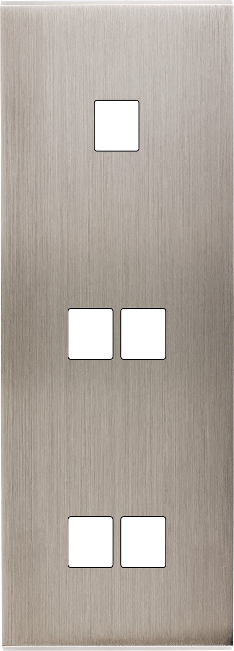MODELEC - Façade Confidence Laiton Nickel Satine Triple Verticale M1 M2 M2