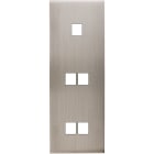 MODELEC - Façade Confidence Laiton Nickel Satine Triple Verticale M1 M2 M2