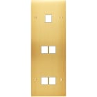 MODELEC - Façade Confidence Laiton Satine Triple Verticale M1 M2 M2 à Vis
