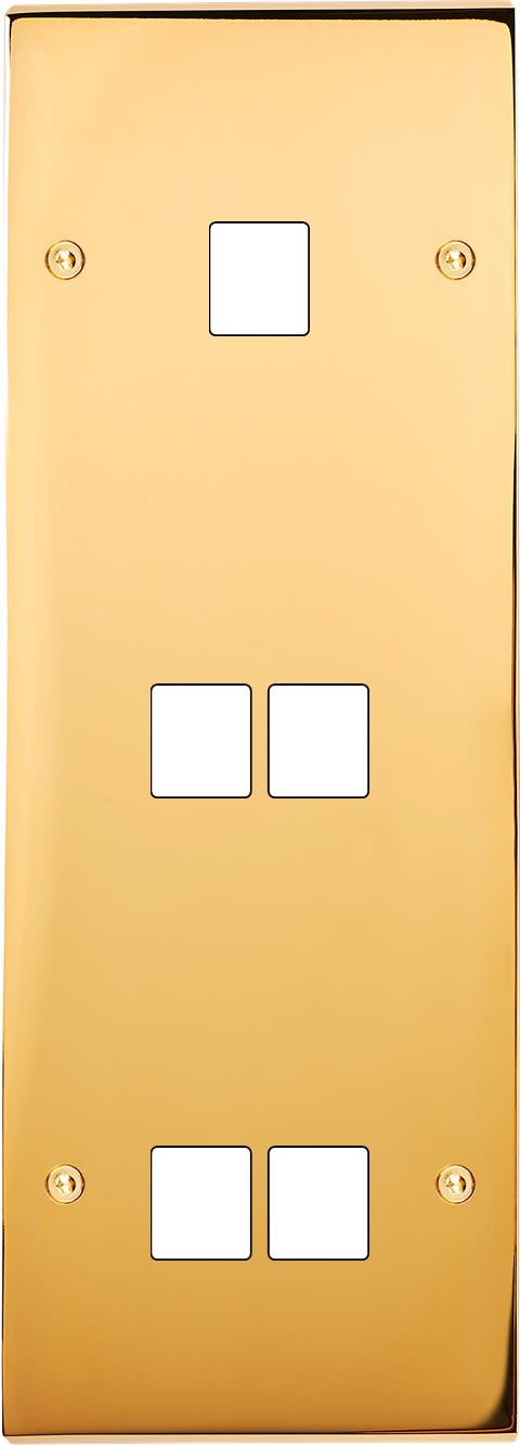 MODELEC - Façade Confidence Laiton Or Miroir Triple Verticale M1 M2 M2 à Vis