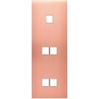 MODELEC - Façade Confidence Laiton Cuivre Satine Triple Verticale M1 M2 M2