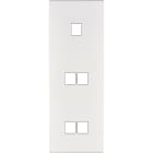 MODELEC - Façade Confidence Laiton Blanc Email Triple Verticale M1 M2 M2