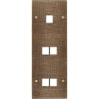 MODELEC - Façade Fascination Laiton Coslan Triple Verticale M1 M2 M2 à Vis