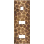 MODELEC - Façade Fascination Laiton Onde Triple Verticale M1 M2 M2 à Vis