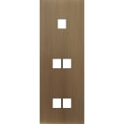 MODELEC - Façade Empreintes PLAN Vieux Bronze Triple Verticale 1 Média 2 Média 2 Média