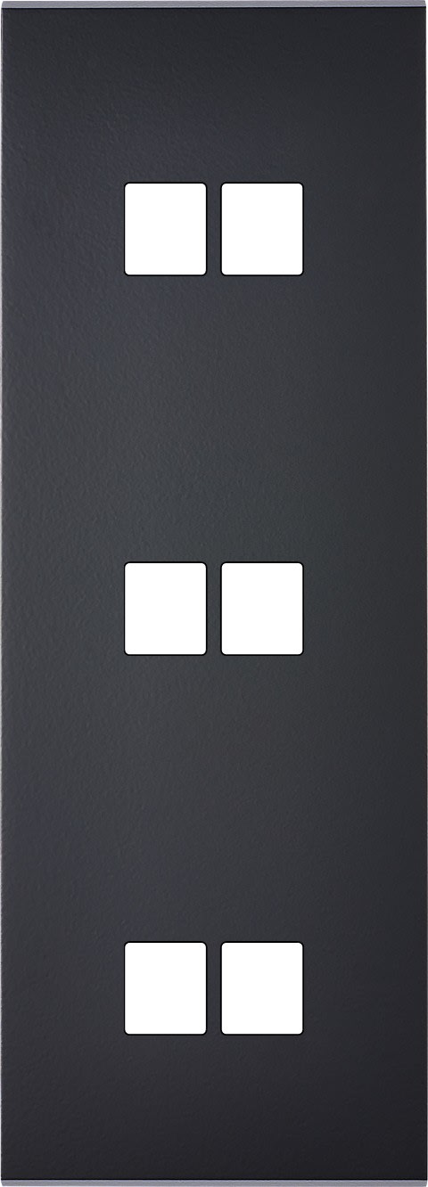 MODELEC - Façade Confidence Laiton Noir Triple Verticale M2 M2 M2