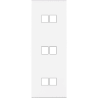 MODELEC - Façade Confidence Laiton Blanc Triple Verticale M2 M2 M2