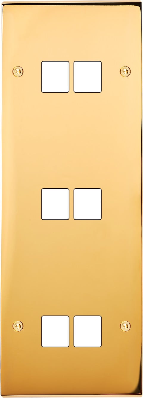 MODELEC - Façade Confidence Laiton Or Miroir Triple Verticale M2 M2 M2 à Vis