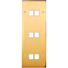 MODELEC - Façade Confidence Laiton Or Miroir Triple Verticale M2 M2 M2 à Vis