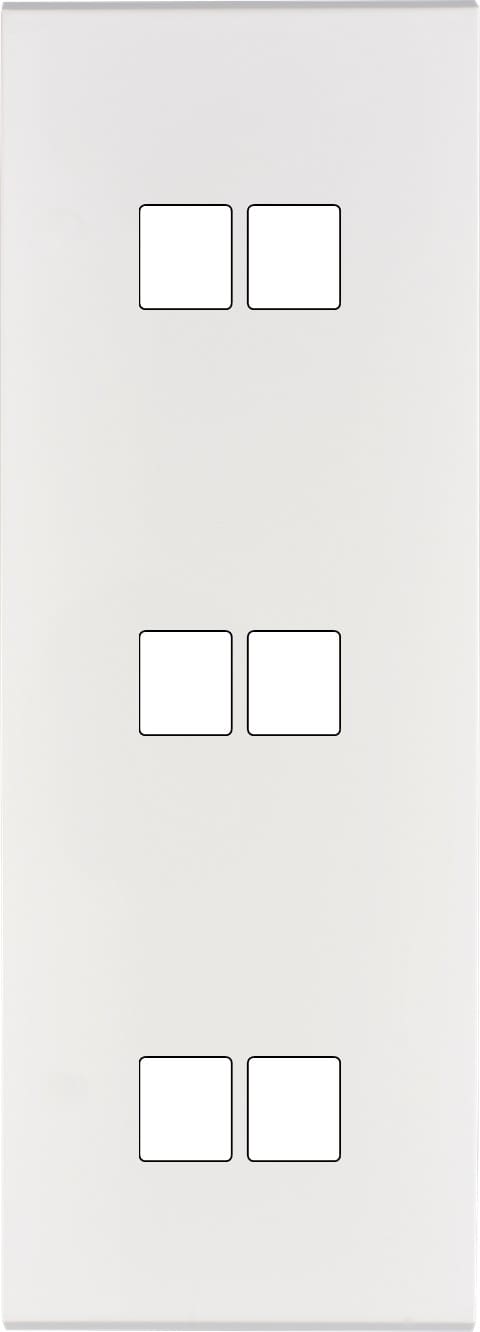 MODELEC - Façade Confidence Laiton Blanc Email Triple Verticale M2 M2 M2