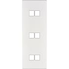 MODELEC - Façade Confidence Laiton Blanc Email Triple Verticale M2 M2 M2