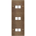 MODELEC - Façade Fascination Laiton Coslan Triple Verticale M2 M2 M2 à Vis