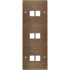 MODELEC - Façade Fascination Laiton Coslan Triple Verticale M2 M2 M2 à Vis