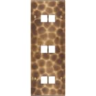 MODELEC - Façade Fascination Laiton Onde Triple Verticale M2 M2 M2 à Vis