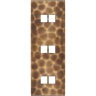 MODELEC - Façade Fascination Laiton Onde Triple Verticale M2 M2 M2