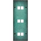 MODELEC - Façade Fascination Laiton Jade Triple Verticale M2 M2 M2 à Vis