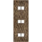 MODELEC - Façade Fascination Laiton Fauve Triple Verticale M2 M2 M2 à Vis