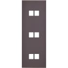 MODELEC - Façade Désir Anthracite Mat Triple Verticale 2 Medias 2 Medias 2 Medias