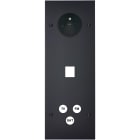 MODELEC - Façade Confidence Laiton Noir Mat Triple Verticale PC M1 C3 à Vis
