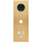 MODELEC - Façade Confidence Laiton Brosse Triple Verticale PCK M1 C3