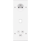 MODELEC - Façade Confidence Laiton Blanc Mat Triple Verticale PC M1 C3 à Vis