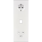 MODELEC - Façade Confidence Laiton Blanc Email Triple Verticale PCK M1 C3