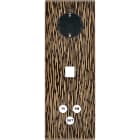 MODELEC - Façade Fascination Laiton Fauve Triple Verticale PCK M1 C3