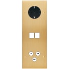 MODELEC - Façade Confidence Laiton Brosse Triple Verticale PCK M2 C3 Vis