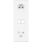 MODELEC - Façade Confidence Laiton Blanc Triple Verticale PC M2 C3