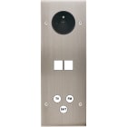 MODELEC - Façade Confidence Laiton Nickel Satine Triple Verticale PC M2 C3 à Vis