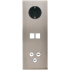 MODELEC - Façade Confidence Laiton Nickel Satine Triple Verticale Pckm2C3