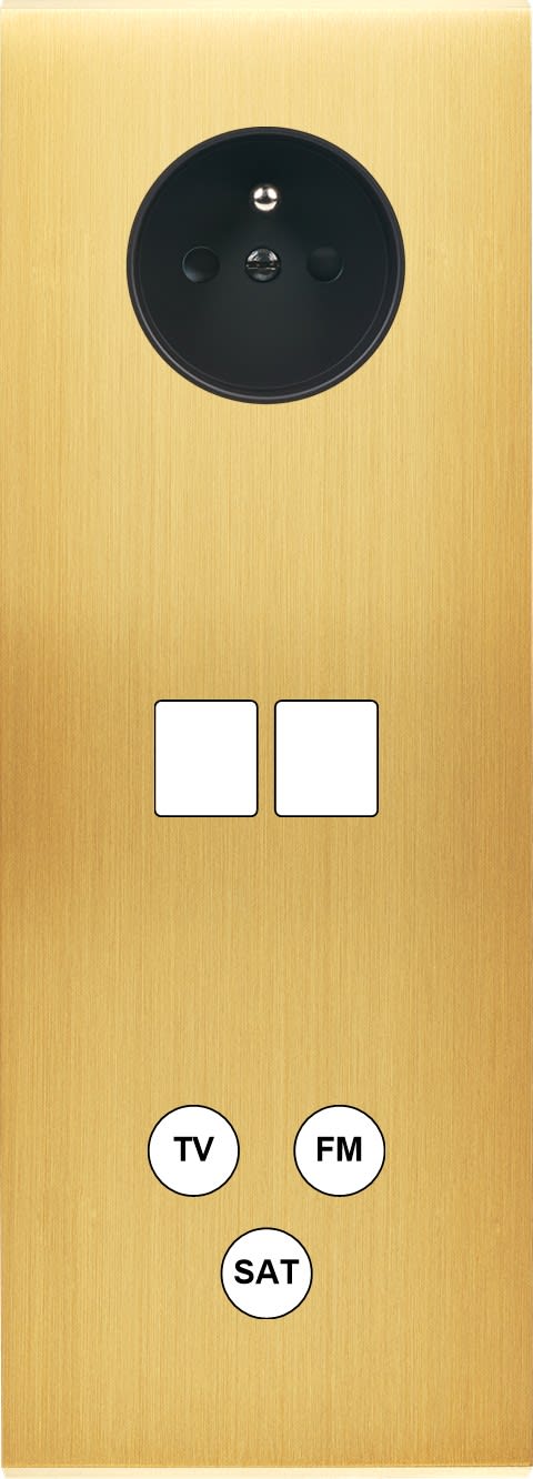 MODELEC - Façade Confidence Laiton Sat Triple Verticale PC M2 C3