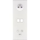MODELEC - Façade Confidence Laiton Blanc Email Triple Verticale PC M2 C3