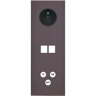 MODELEC - Façade Désir Anthracite Mat Triple Verticale PC 2 Medias Tv-Fm-Sat