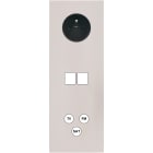 MODELEC - Façade Désir Gris Perle Mat Triple Verticale PC 2 Medias Tv-Fm-Sat