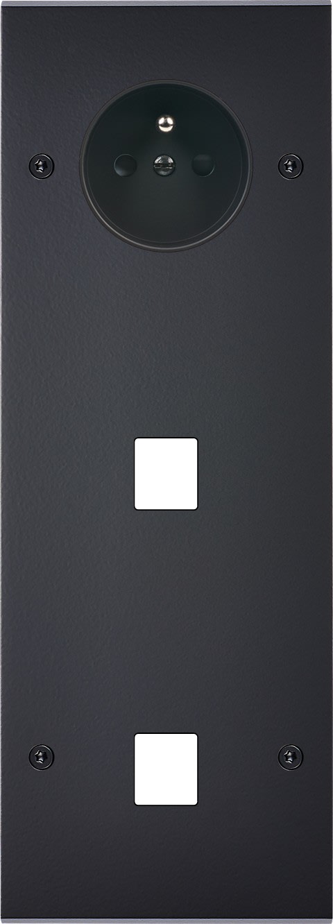 MODELEC - Façade Confidence Laiton Noir Mat Mat Triple Verticale PC M1 M1 à Vis