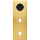 MODELEC - Façade Confidence Laiton Satine Triple Verticale PCK M1 M1 à Vis