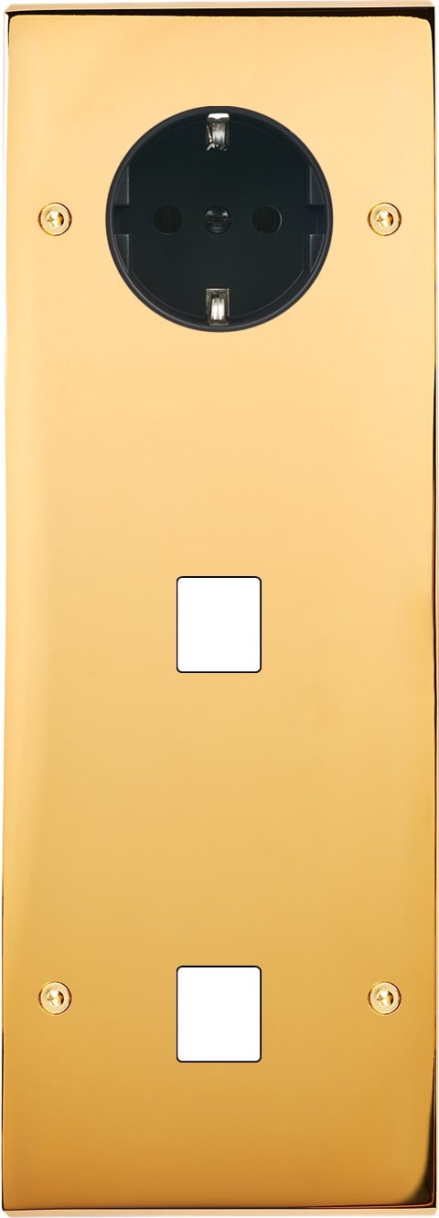 MODELEC - Façade Confidence Laiton Or Miroir Triple Verticale PCK M1 M1 à Vis