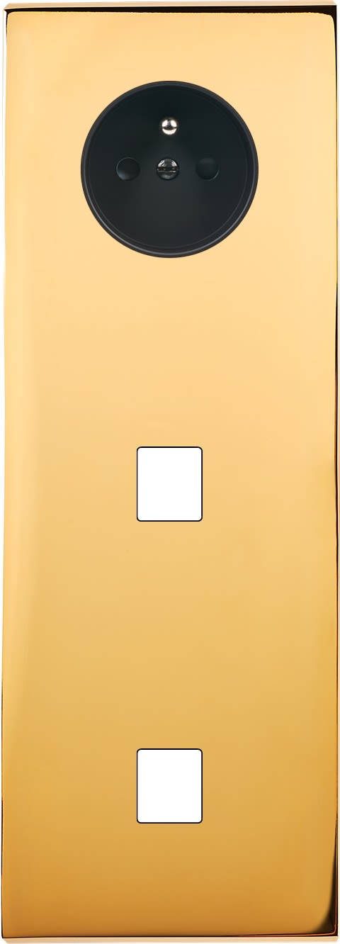 MODELEC - Façade Confidence Laiton Or Miroir Triple Verticale PC M1 M1 Magnetique