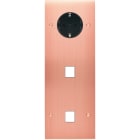 MODELEC - Façade Confidence Laiton Cuivre Satine Triple Verticale PCK M1 M1 à Vis