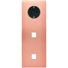 MODELEC - Façade Confidence Laiton Cuivre Satine Triple Verticale PCK M1 M1 Magnetique