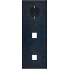 MODELEC - Façade Fascination Laiton Ombre Triple Verticale PCK M1 M1 Vis